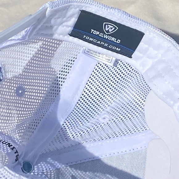 Bass Nation‎ Fishing Trucker Hat Cap Blue White Mesh Snapback NEW - Picture 8 of 9